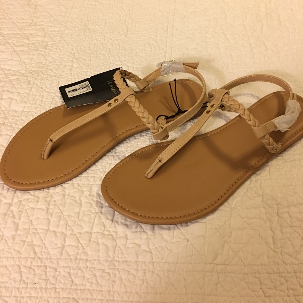 Tan Forever 21 Sandals sz 8