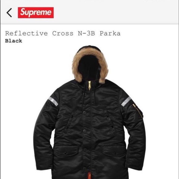 Supreme Reflective Cross N-3B Parka