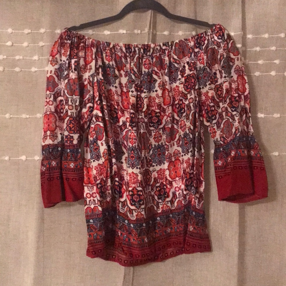 Off the shoulder blouse