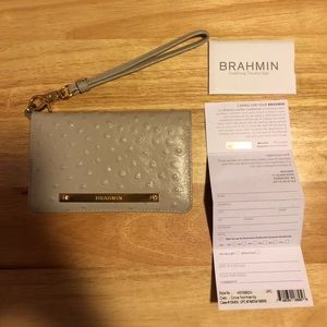 Dove Normandy Brahmin Wristlet