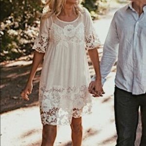 Amazing light purple lace dress, Anthropologie
