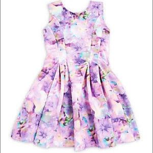 Floral Neoprene Halabaloo Fit and Flare Dress