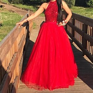 Jovani Tulle Ball Gown Dress