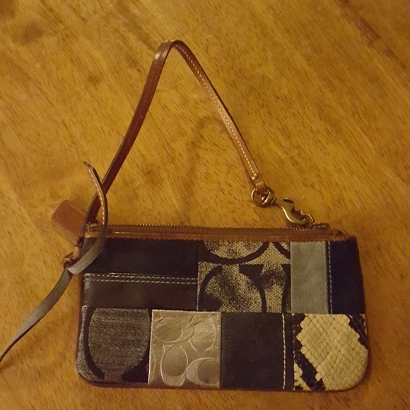 Coach patchwork wristlet - Picture 1 of 2