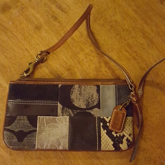 Coach patchwork wristlet - Picture 2 of 2