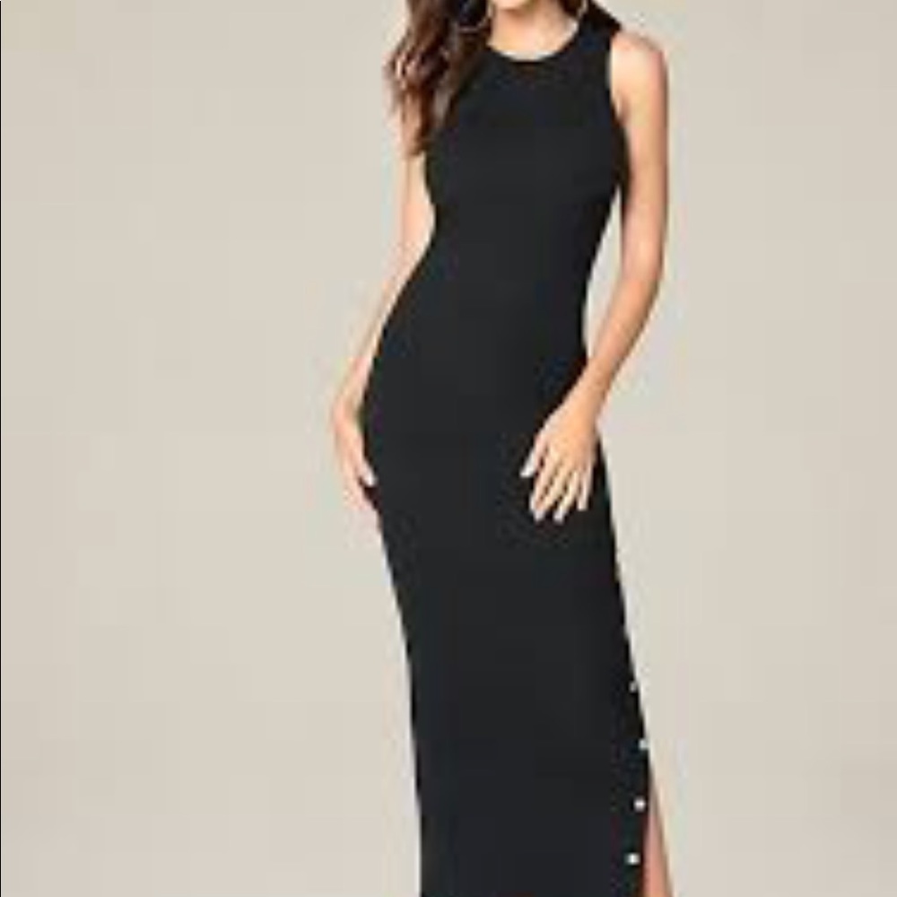 Bebe Brenda Crew neck maxi dress. NWT xs