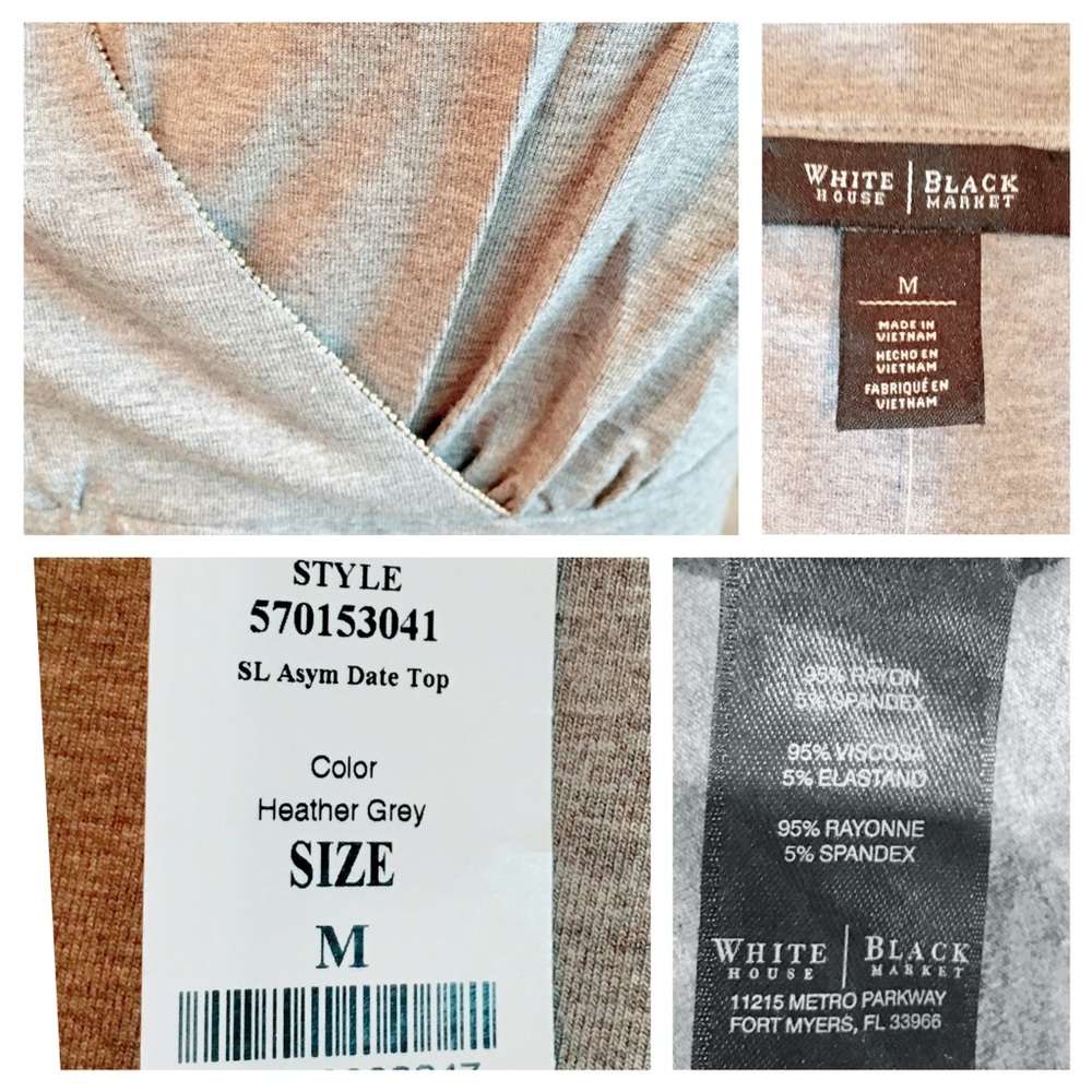 HP-NWT sleeveless asymmetric tunic metal detail - Picture 2 of 2