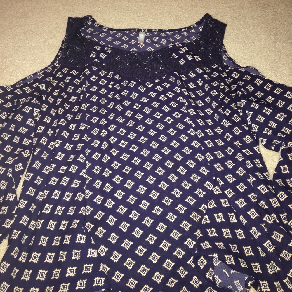 Cold shoulder blouse