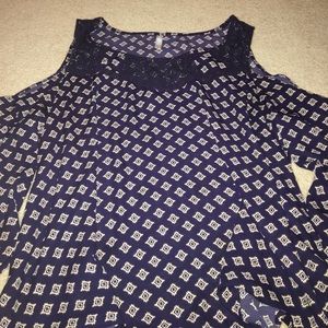 Cold shoulder blouse