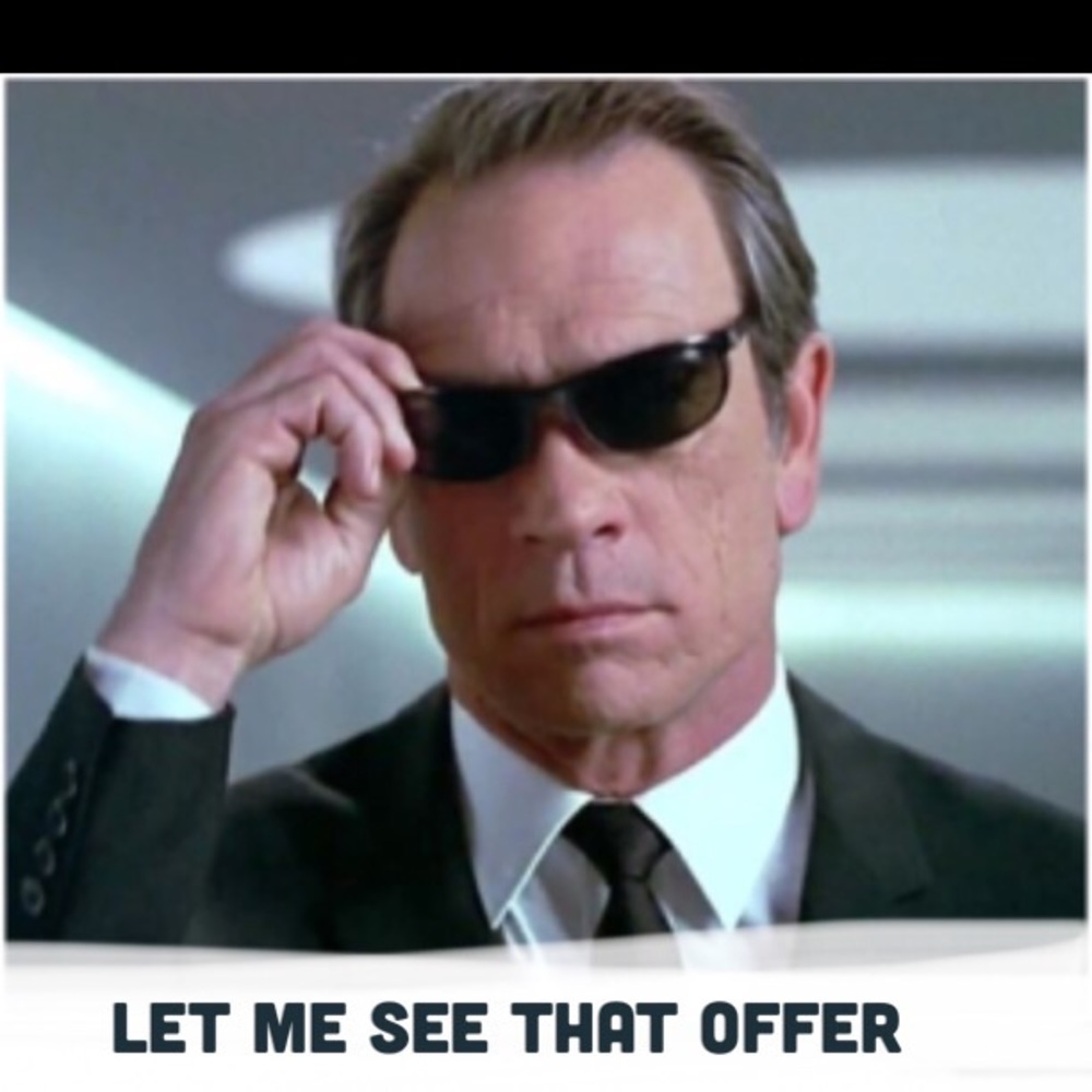 Offers aren’t alien to me