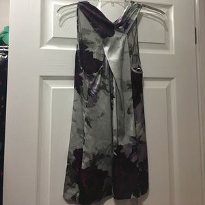 Fun floral sleeveless top