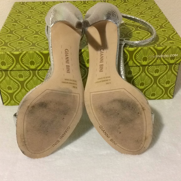 Silver Heeled Sandals - Picture 3 of 4