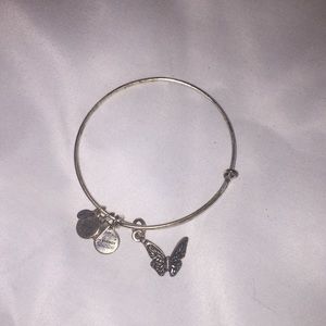 Butterfly pendant Alex and Ani bracelet