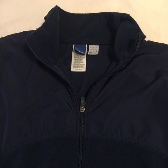 Reebok Navy fleece jacket. XL - Picture 3 of 5