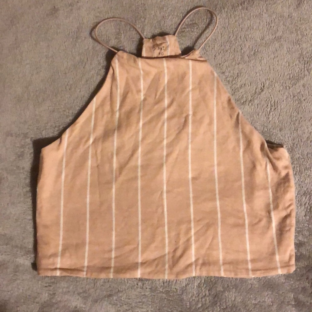 Tan crop top