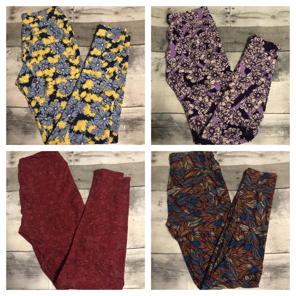 New! 4 pack of One Size LulaRoe Leggings