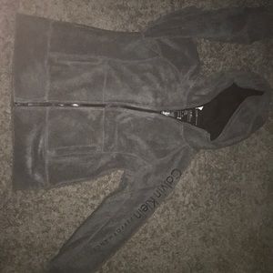 Grey Calvin Klein fleece zip up