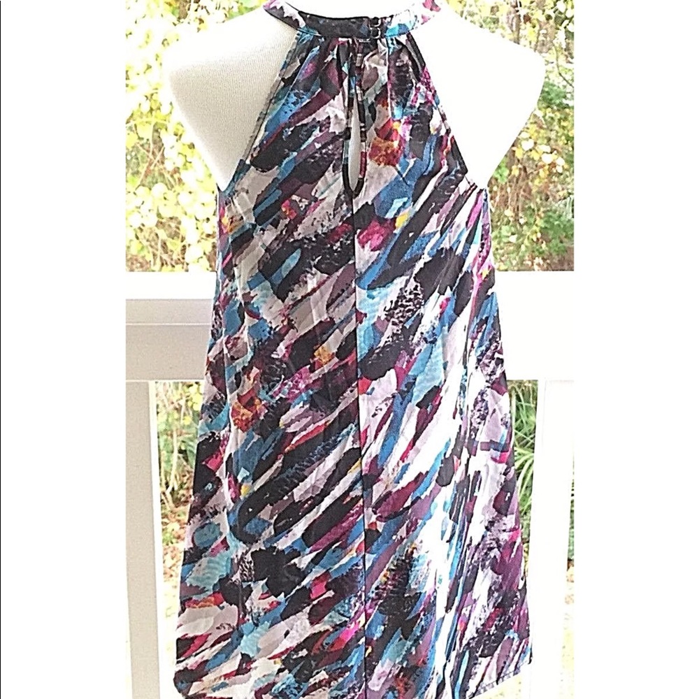 Jack Watercolor Print Halter Dress Size XS - Picture 5 of 8