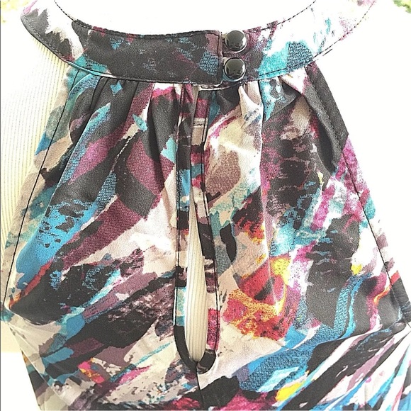 Jack Watercolor Print Halter Dress Size XS - Picture 6 of 8