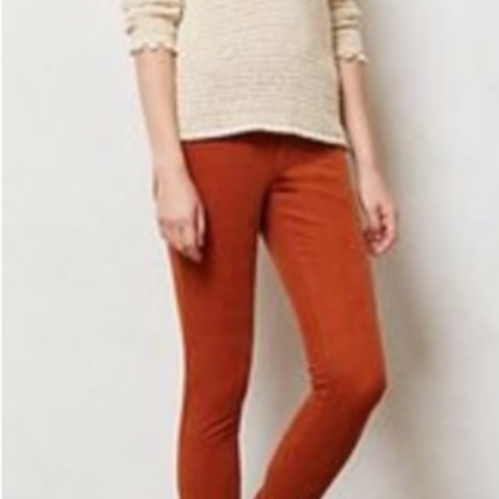 Anthropologie Pilcro serif legging cords