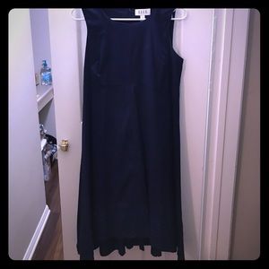Cute asymmetrical dark blue dress