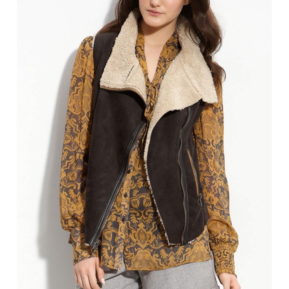 Nordstrom brand Hinge Shearling Vest