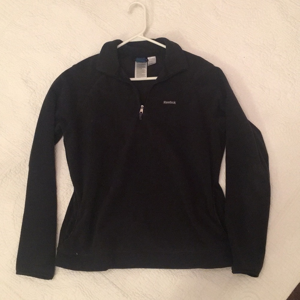 Reebok Fleece Pullover Black size medium