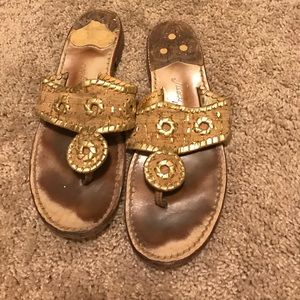 Jack Rogers gold cork