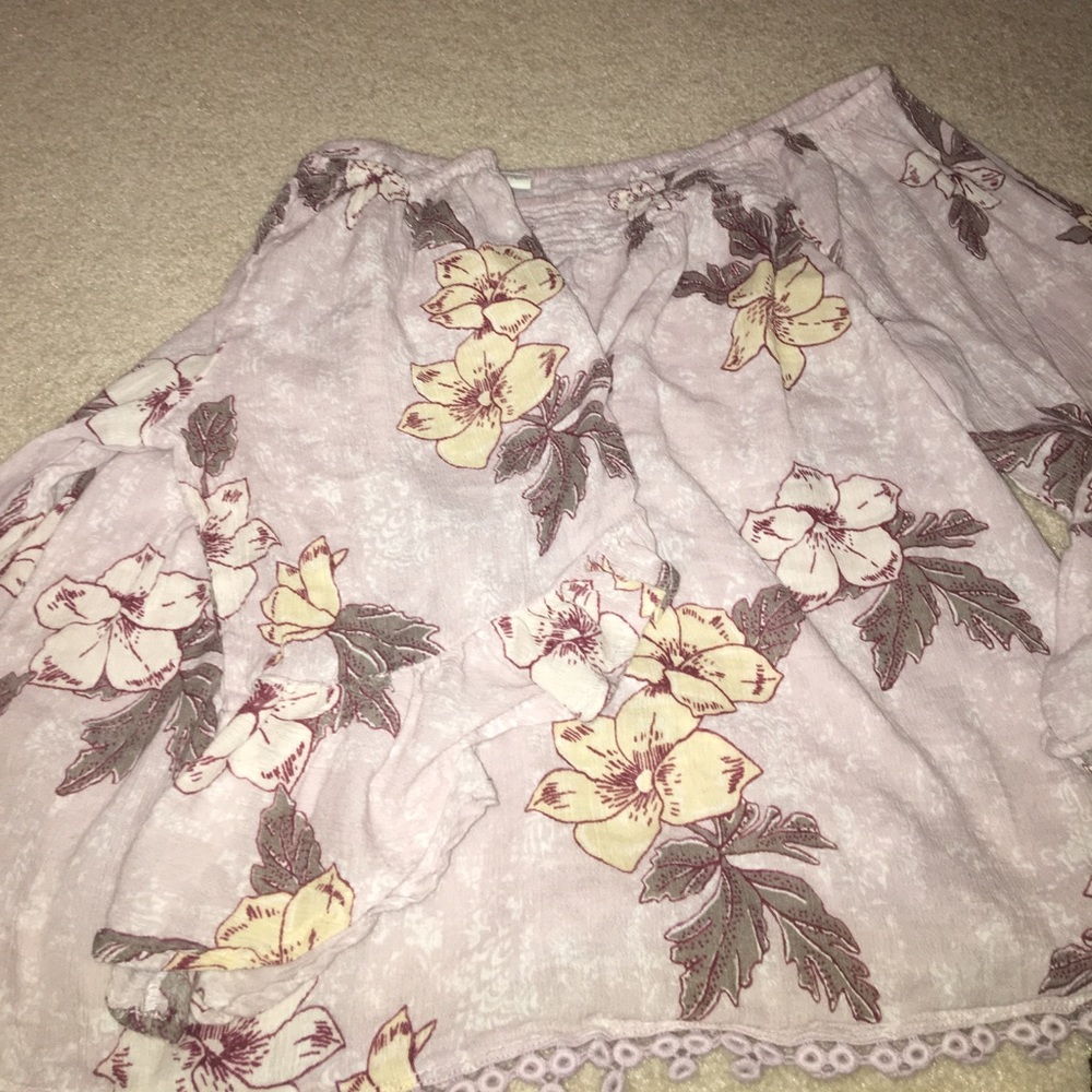 Floral off the shoulder top