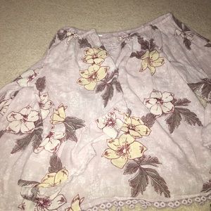 Floral off the shoulder top