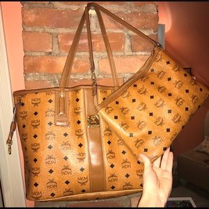 Authentic MCM Tote Bag + Wallet