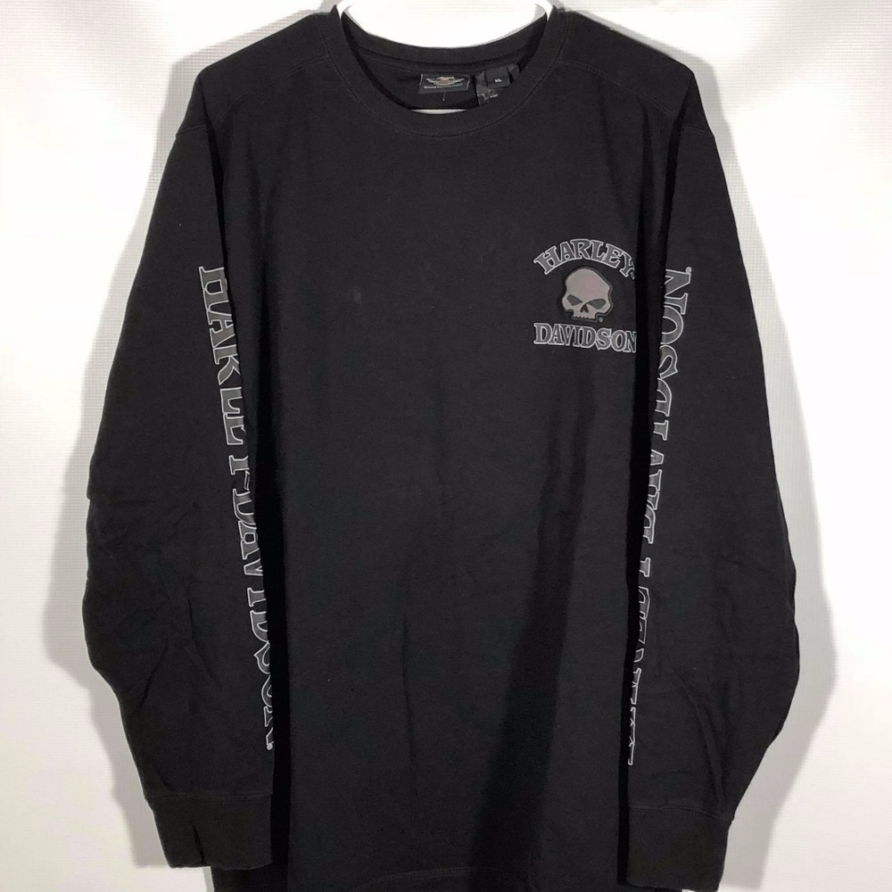 Harley Davidson Black Men Biker Motorcycle XL
