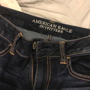 American eagle like new dark denim jeans