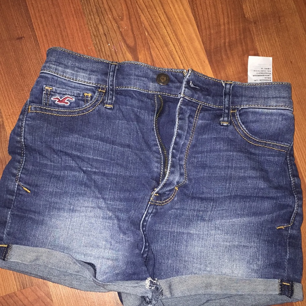 High wasted jean shorts