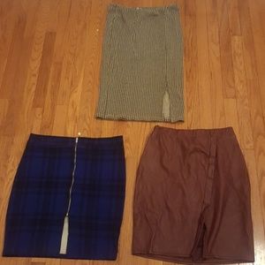 Bundle deal 3 pencil skirts