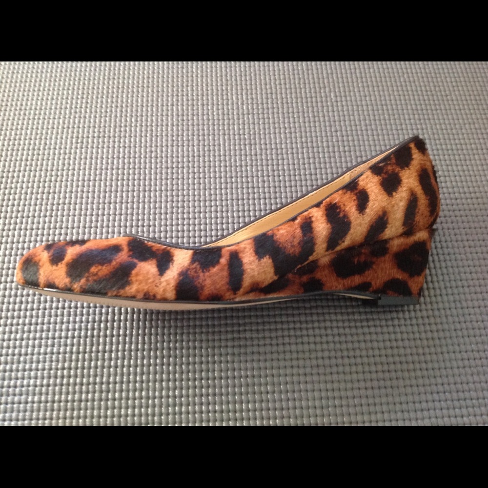 Leopard calf hair wedge from Talbots