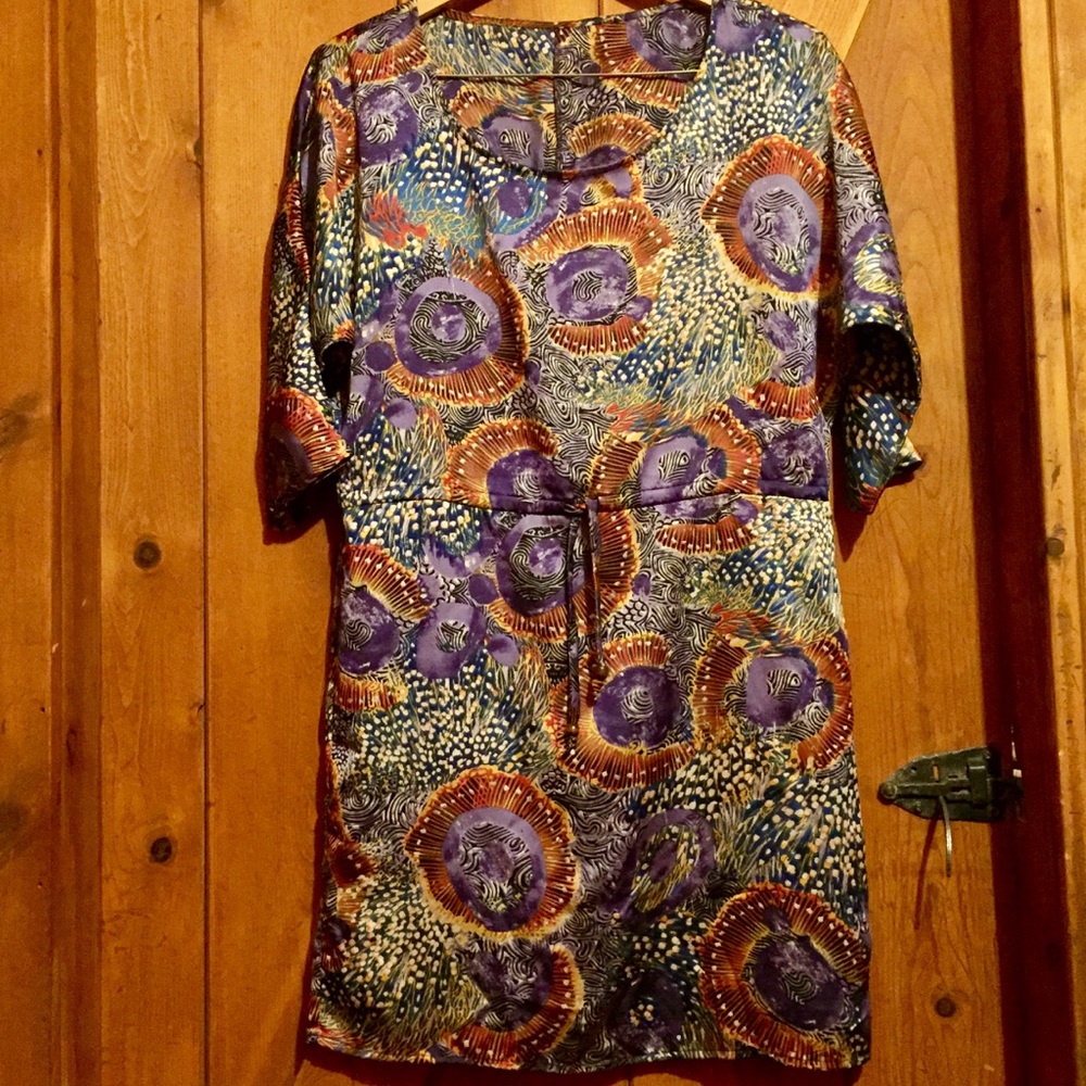 Colorful Silky Dress