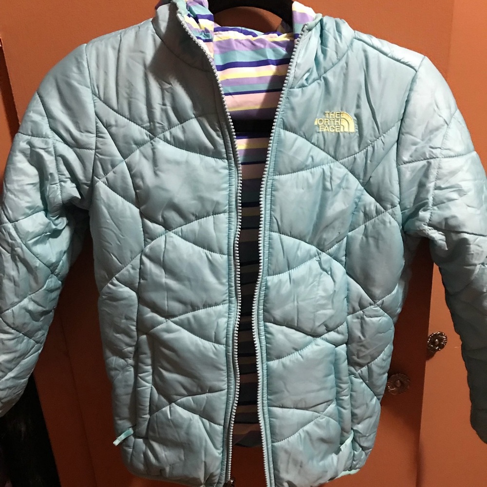 Authentic northface jacket reversible