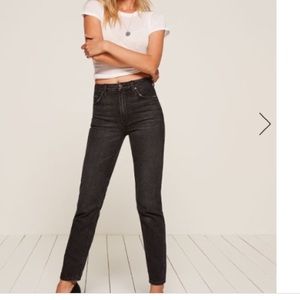 Charcoal Reformation High Cigarette Jean, Size 26