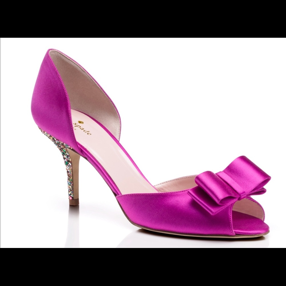 Kate Spade Sela Heels Fuschia! BRAND NEW!