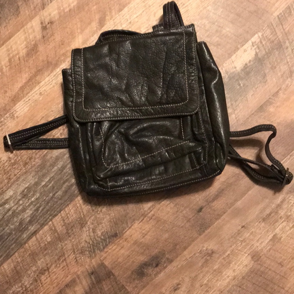 Wilson leather backpack purse
