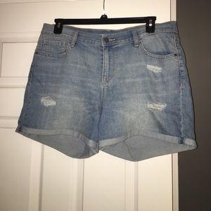 Old Navy Curvy blue jean shorts
