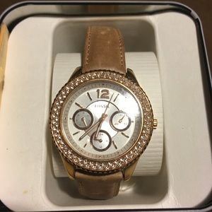 Rose Gold Fossil Watch for her