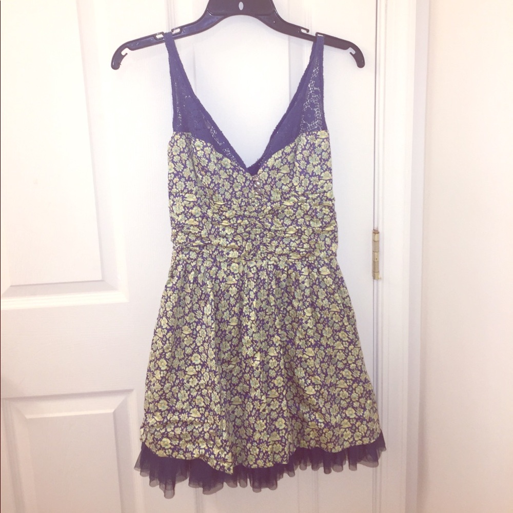 Free People Floral Tulle Sundress