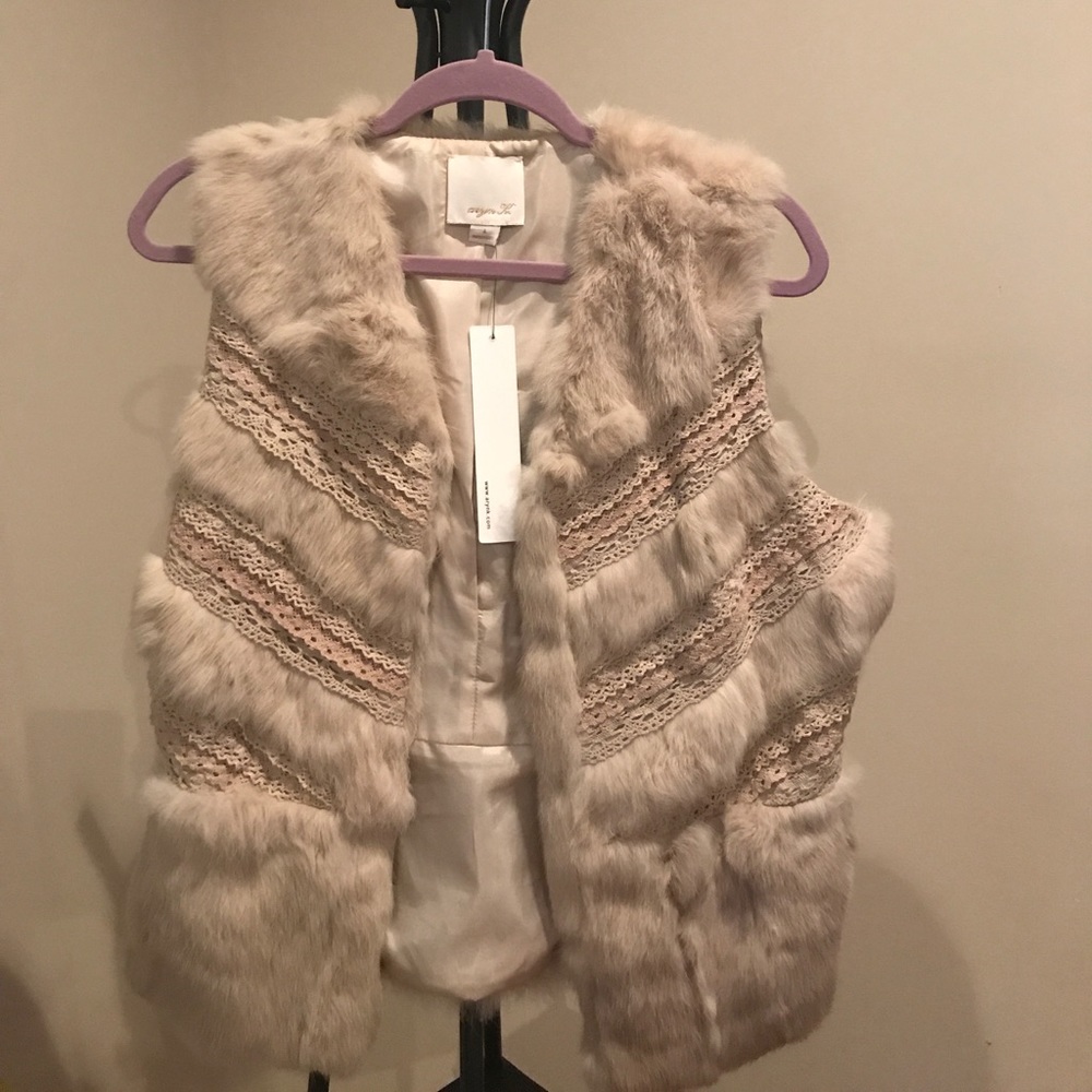 aryn K fur vest.