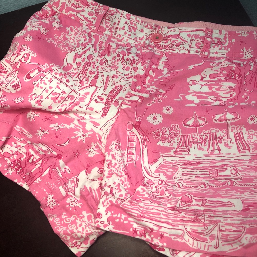 Lilly Pulitzer Callahan shorts size 12 skinny dip