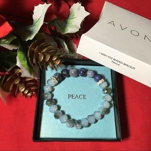 Sodalite Stretch Bracelet Avon Gift Box Peace NWT