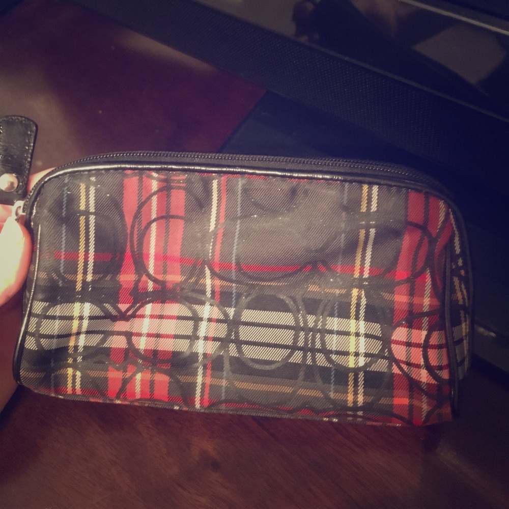 Coach clutch/zipper bag