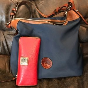 Dooney and Bourk hobo bag and wallet set