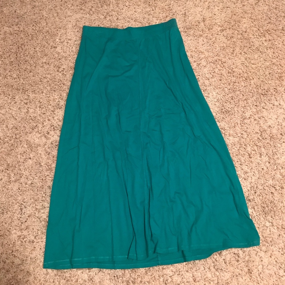 Teal maxi skirt